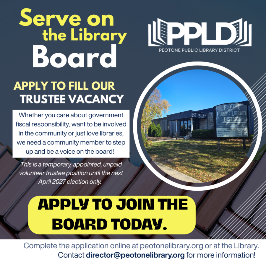 Board Vacancy at Peotone Library